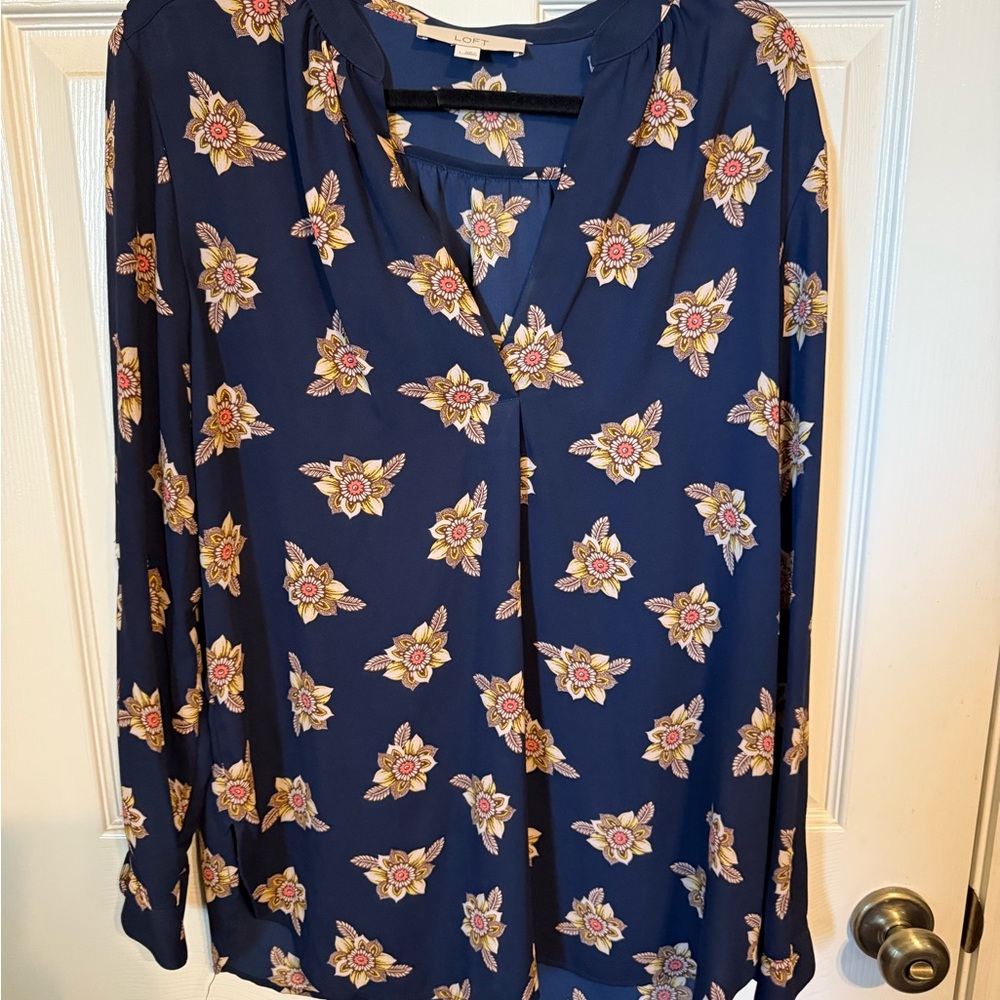 LOFT Floral Blouse